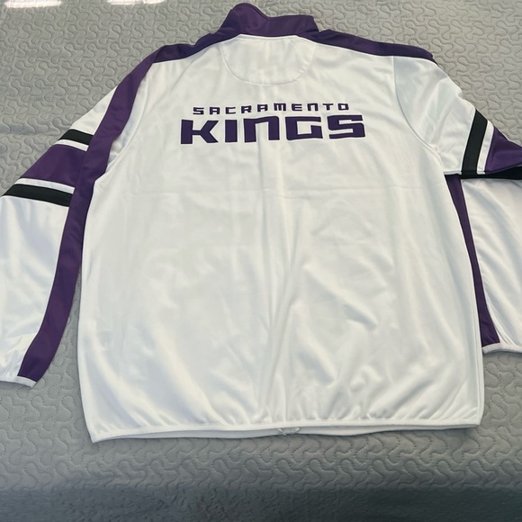 NBA Sacramento kings basketball track jacket zip up sweater coat men’s XXL 2X - Picture 4 of 9